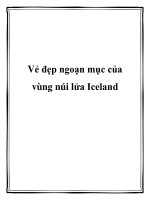 Tài liệu Vẻ đẹp ngoạn mục của vùng núi lửa Iceland ppt