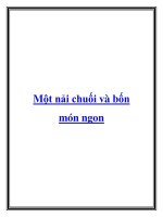 Tài liệu Một nải chuối và bốn món ngon doc