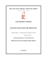 Bảo mật mạng bằng hệ thống IDS