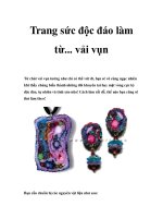 Tài liệu Trang sức độc đáo làm từ... vải vụn pptx