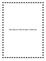 Tài liệu Rau càng cua- Món rau ngon, vị thuốc quý pdf