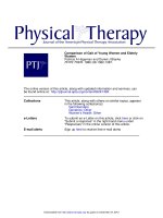 Tài liệu Comparison of Gait of Young Women and Elderly Women pdf