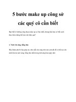 Tài liệu 5 bước make up công sở các quý cô cần biết ppt