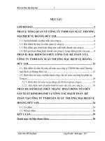 đánh giá thực trạng hoạt động sản xuất kinh doanh và tổ chức công tác kế toán của công ty tnhh sản xuất thương mại dịch vụ hoàng đức lợi