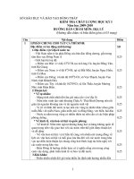 Tài liệu Đáp án đè thi học kỳ I môn địa lý pot