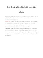 Tài liệu Bài thuốc chữa bệnh từ toan tảo nhân ppt