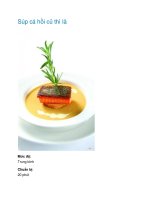 Tài liệu Súp cá hồi củ thì là pptx