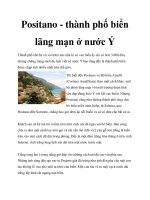Tài liệu Positano - thành phố biển lãng mạn ở nước Ý docx