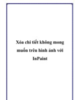 Tài liệu Xóa chi tiết không mong muốn trên hình ảnh với InPaint pptx