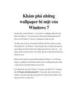 Tài liệu Khám phá những wallpaper bí mật của Windows 7 pptx