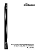 Tài liệu BAT FOR LARGE VOLUME ORGANIC CHEMICALS AND PRODUCTION IN AUSTRIA pdf