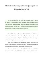 Tài liệu Thơ thiên nhiên trong Ức Trai thi tập và Quốc âm thi tập của Nguyễn Trãi pdf