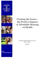 Tài liệu Framing the Issues— the Positive Impacts of Affordable Housing on Health pdf