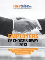 EMPLOYERS OF CHOICE SURVEY  2013