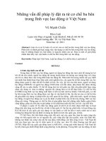 Những vấn đề pháp lý đặt ra từ cơ chế ba bên trong lĩnh vực lao động ở việt nam