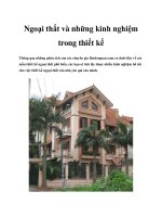 Tài liệu Ngoại thất và những kinh nghiệm trong thiết kế pot