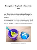 Tài liệu Hướng dẫn sử dụng Sandbox bảo vệ máy tính ppt