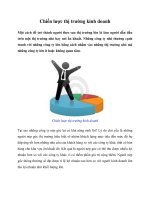 Tài liệu Chiến lược thị trường kinh doanh pdf