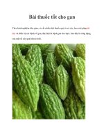 Tài liệu Bài thuốc tốt cho gan pptx