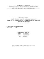 bước đầu tính toán tải lượng khí methane thoát ra từ các bãi chôn lấp ở tphcm, xác định giải pháp thu hồi