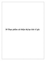 Tài liệu 10 Thực phẩm cải thiện thị lực khi về già pdf