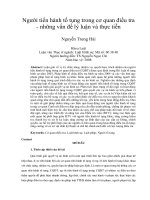 Người tiến hành tố tụng trong cơ quan điều tra   những vấn đề lý luận và thực tiễn