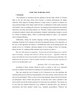 A study on increasing students’ participation in communicative activities in large classes by using group work and questioning technique at marie curie high school, hai phong