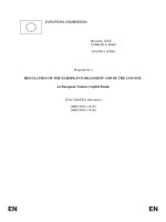 Tài liệu REGULATION OF THE EUROPEAN PARLIAMENT AND OF THE COUNCIL doc
