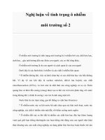 Tài liệu Nghị luận về tình trạng ô nhiễm môi trường số 2 docx