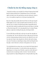 Tài liệu Chuẩn bị cho hệ thống mạng công ty pdf