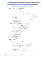 bài toán GTNN - GTLN của hàm số