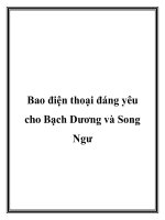 Tài liệu Bao điện thoại đáng yêu cho Bạch Dương và Song Ngư docx