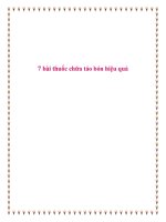 Tài liệu 7 bài thuốc chữa táo bón hiệu quả. ppt