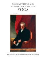 Tài liệu YALE OBSTETRICAL AND GYNECOLOGICAL SOCIETY YOGS doc