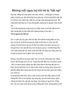 Tài liệu Những mối nguy hại khi trẻ bị 