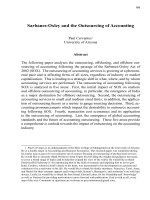 Tài liệu Sarbanes-Oxley and the Outsourcing of Accounting docx