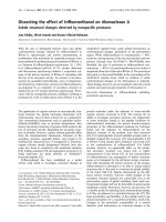 Tài liệu Báo cáo Y học: Dissecting the effect of triﬂuoroethanol on ribonuclease A Subtle structural changes detected by nonspeciﬁc proteases ppt