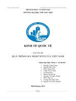 CHUYÊN ĐỀ QUÁ TRÌNH GIA NHẬP WTO CỦA VIỆT NAM