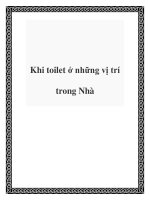 Tài liệu Khi toilet ở những vị trí trong Nhà doc