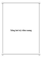Tài liệu Xông hơi trị viêm xoang pdf