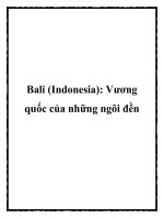 Tài liệu Bali (Indonesia): Vương quốc của những ngôi đền ppt