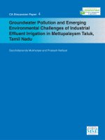 Tài liệu Groundwater Pollution and Emerging Environmental Challenges of Industrial Effluent Irrigation in Mettupalayam Taluk, Tamil Nadu pdf