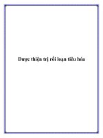 Tài liệu Dược thiện trị rối loạn tiêu hóa pot