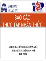 Tài liệu Báo cáo thực tập nhận thức ppt