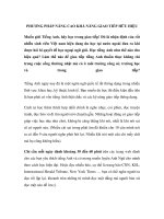 Tài liệu PHƯƠNG PHÁP NÂNG CAO KHẢ NĂNG GIAO TIẾP HỮU HIỆU ppt