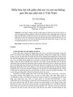 Điều hòa lợi ích giữa chủ nợ và con nợ thông qua thủ tục phá sản ở việt nam