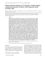 Tài liệu Human-induced changes in US biogenic volatile organic compound emissions: evidence from long-term forest inventory data ppt