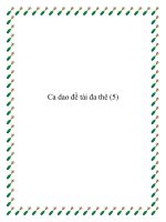 Tài liệu Ca dao dân gian đề tài đa thê ppt