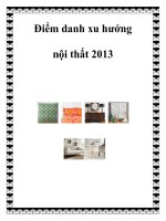 Tài liệu Điểm danh xu hướng nội thất 2013 ppt