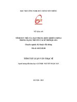 Kỹ thuật điều chế pha kết hợp ghép phân cực trong thông tin quang COHERENT và khả năng ứng dụng trên thiết bị tại công ty VTN